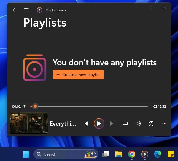 Windows 11 Media Player