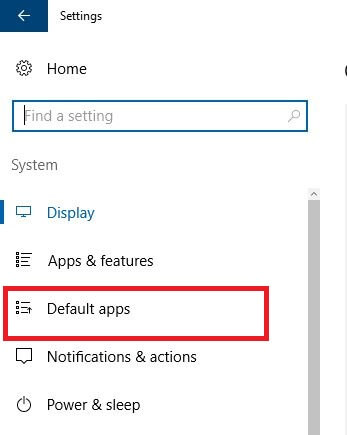 default apps
