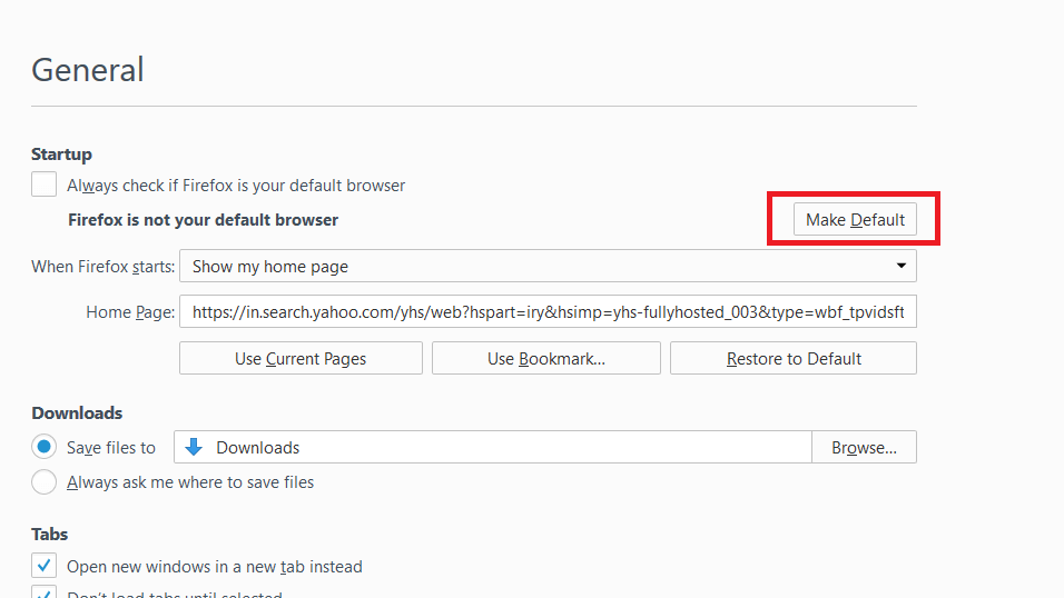 make default browser