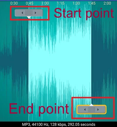 start end point button cut music