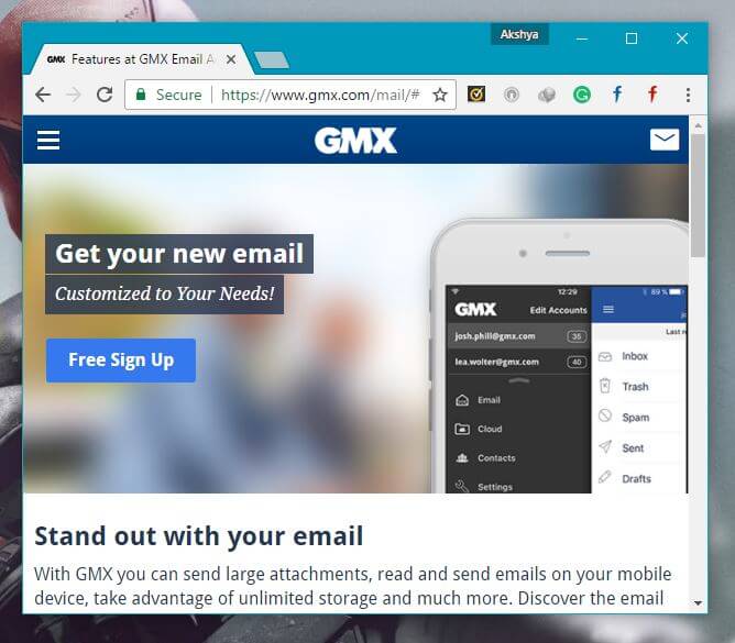 GMX Best Gmail Alternatives