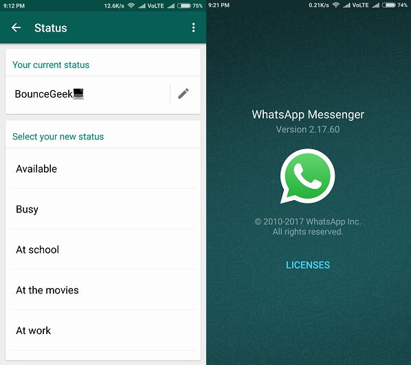 Old WhatsApp Status - App Download 2