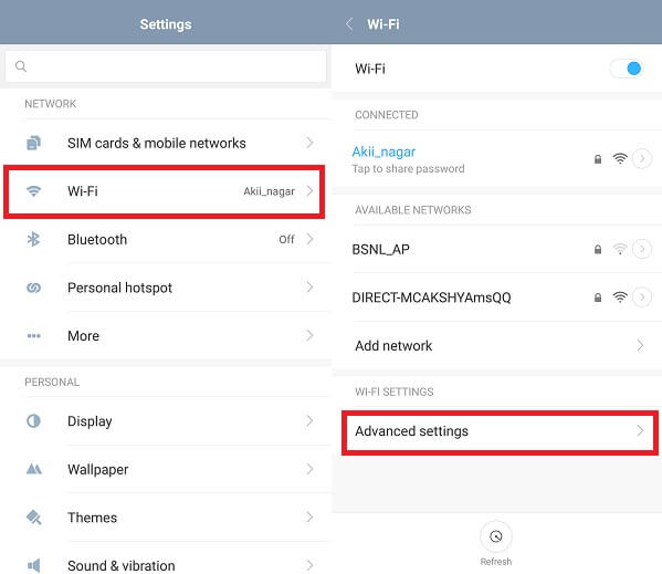 change mac address android - know mac address