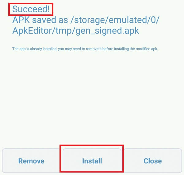 rename android app - APK editor pro 3