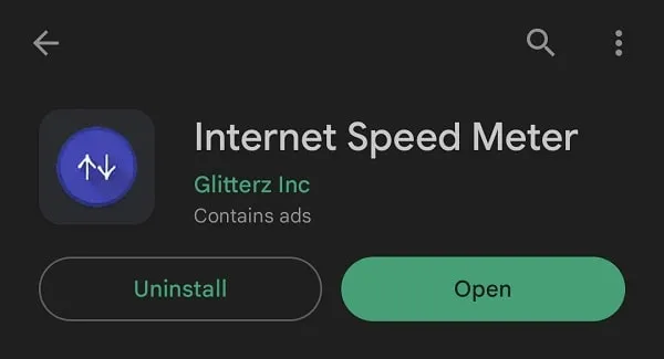 Install Internet Speed Meter App