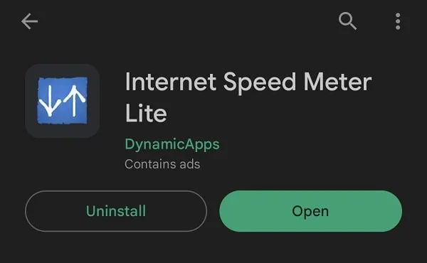 Install Internet Speed Meter Lite App