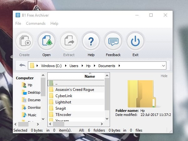 B1 File Archiver - WinRAR and WinZip Alternatives