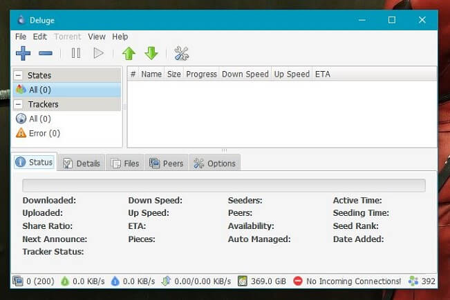 Deluge - uTorrent Alternative