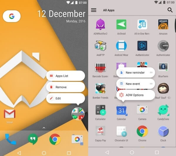 ADW Launcher 2 - Google Now Launcher Alternatives