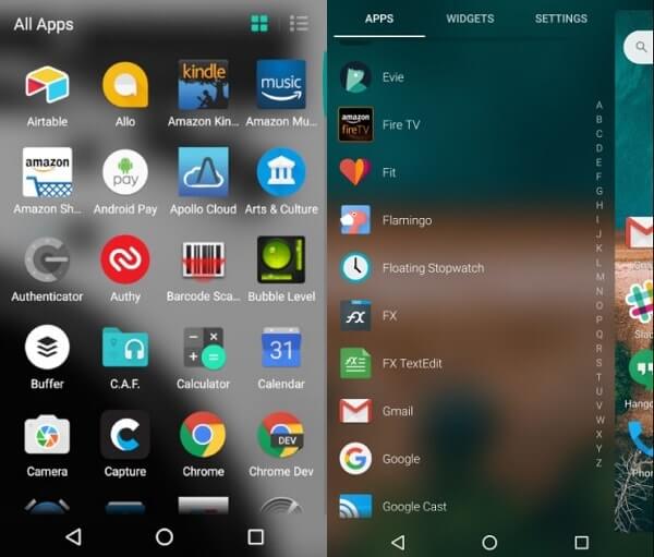 Evie Launcher - Google Now Launcher Alternatives