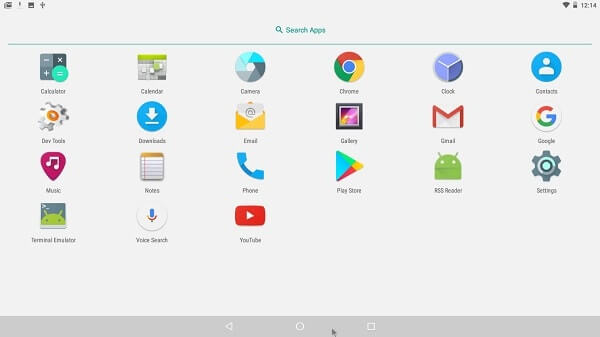 Install Android on PC - App drawer