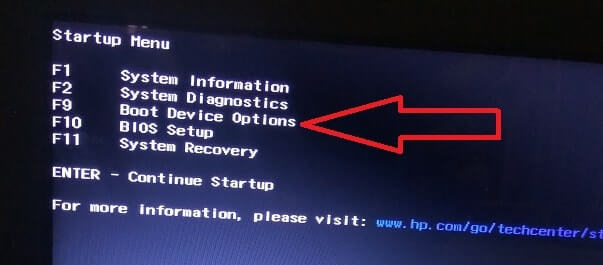 Install Android on PC - Startup Menu