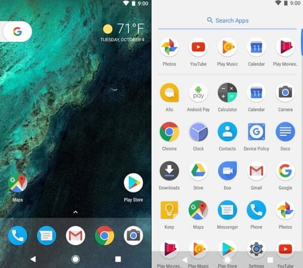 Pixel Launcher - Google Now Launcher Alternatives