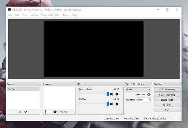 OBS - Best Game Recording Software