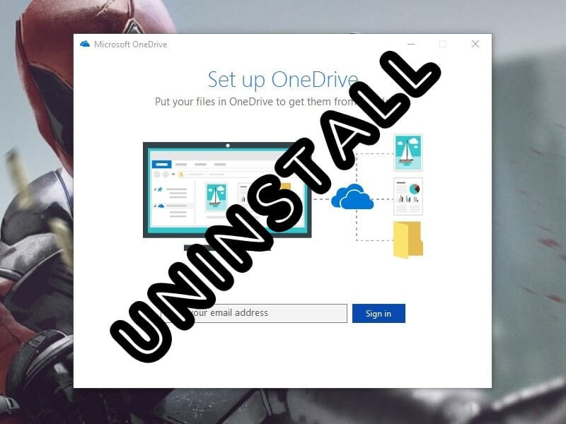 Remove OneDrive Windows 10