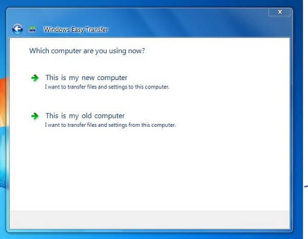 Choose Computer - Transfer Files from PC to PC
