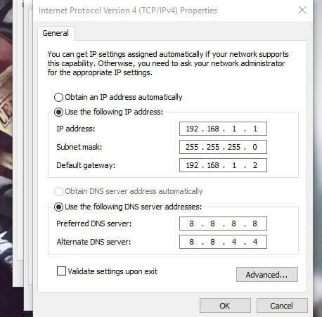 IP address First PC - Transfer Files From PC to PC