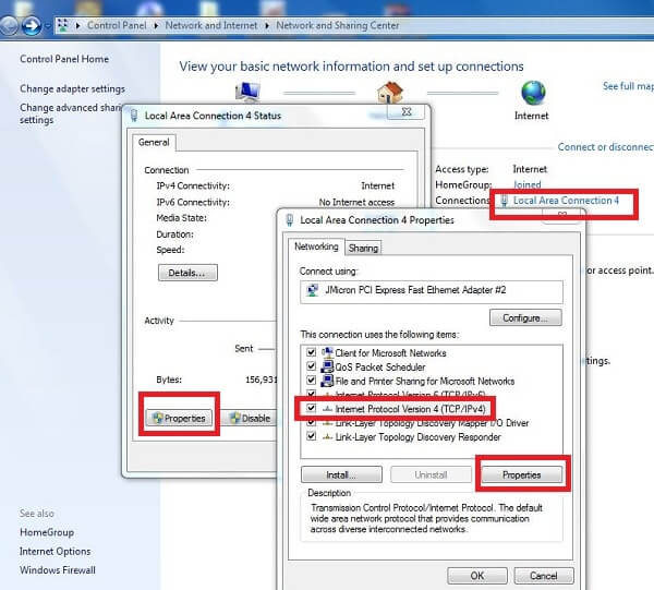 Local Area Connection properties - Transfer Files From PC to PC-min