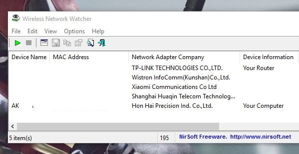 Wireless Network Wactcher