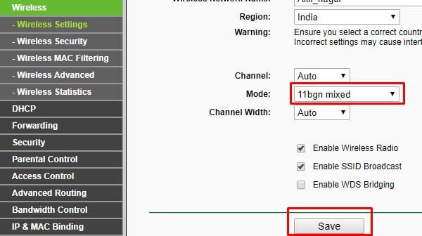 Wireless mode - WiFi connected but no internet access