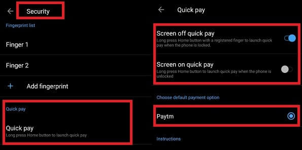 Quick Pay - OnePlus 5 hidden Features