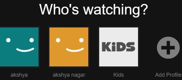 Netflix Kids Option