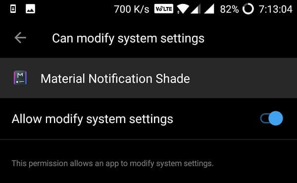 modify system settings