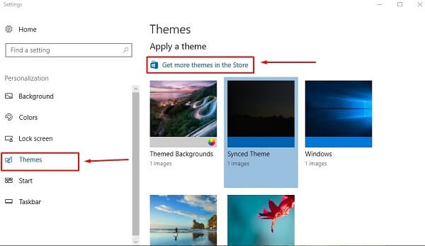 Get More themes in the store
