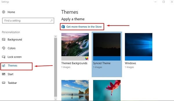 Get More themes in the store