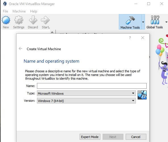 Orcale VM VirtualBox Manager