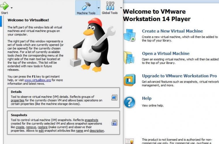 vmware fusion vs virtualbox