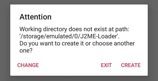 Create J2ME Loader Working Directory