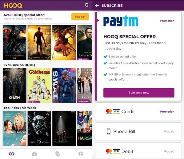 HOOQ Apps like Showbox