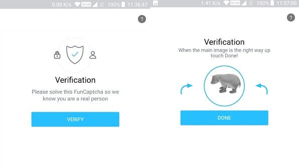 KIk App verification.