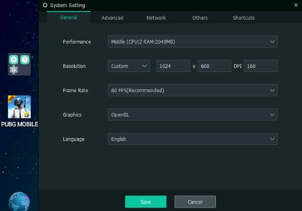 MEmu Emulator General Settings