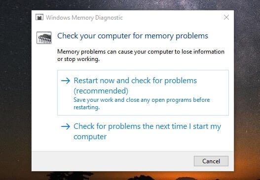 Windows Memory Diagnostic