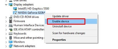 Enable Graphics Driver