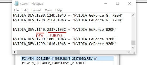 Graphic Card Model Number - NVIDIA installer failed