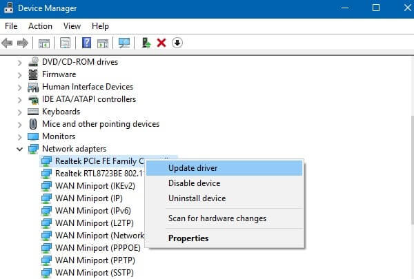 Update Network Driver