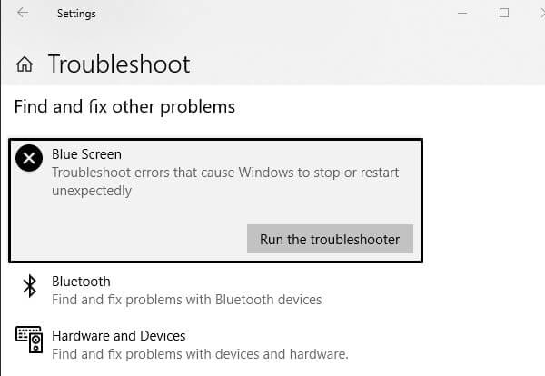 Blue Screen Troubleshooter