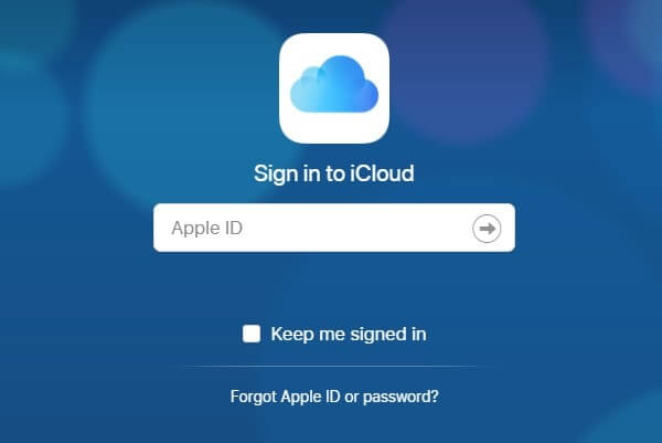 Sign in to iCloud Account