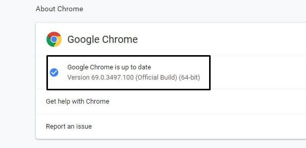 Update Google Chrome