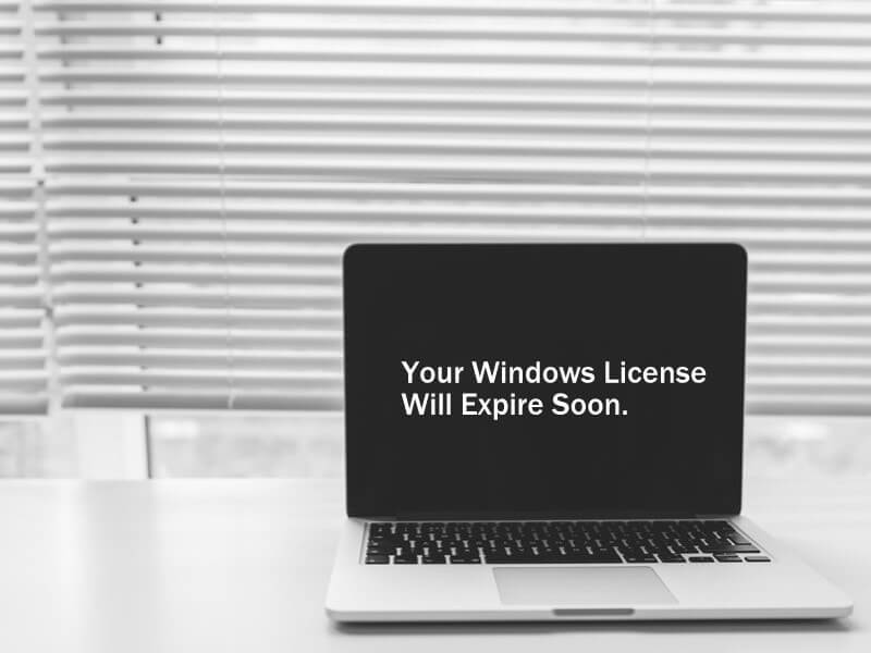 Your Windows License Will Expire Soon