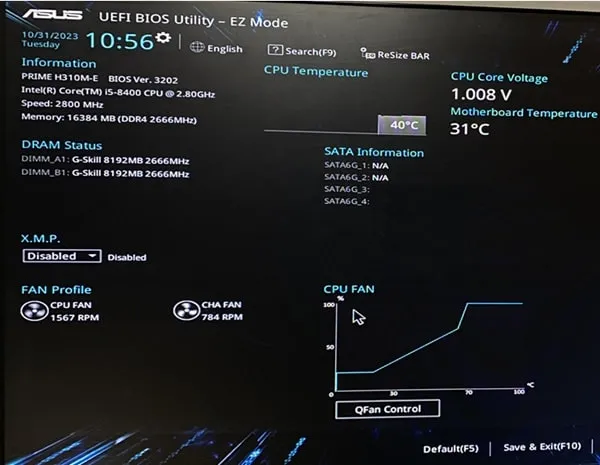 ASUS UEFI BIOS Utility QFAN Control