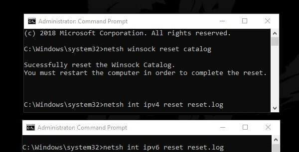 Repair TCP IP Stack