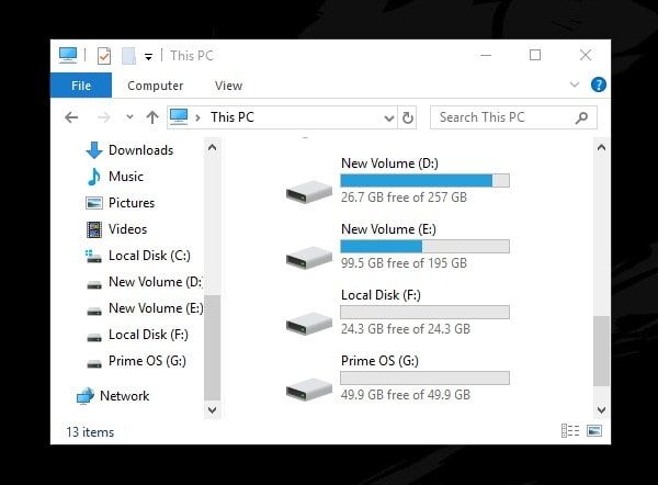 Shrink Partition for PrimeOS