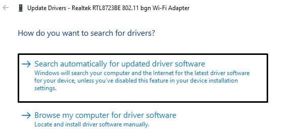 Update WiFi Driver