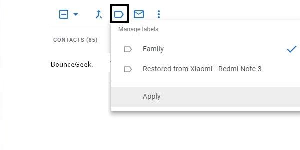 Manage Labels