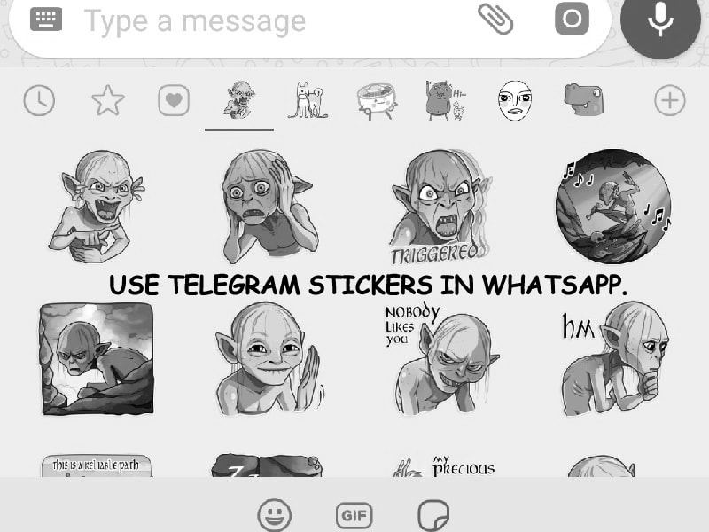 Unofficial telegram stickers for whatsapp