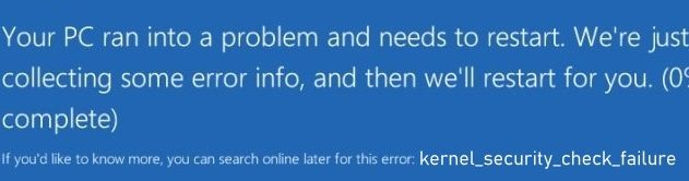 BSOD Error Code or Stop Code